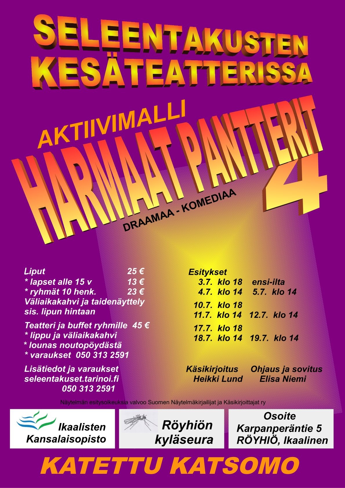 Kesäteatteri Seleentakuset 2026
