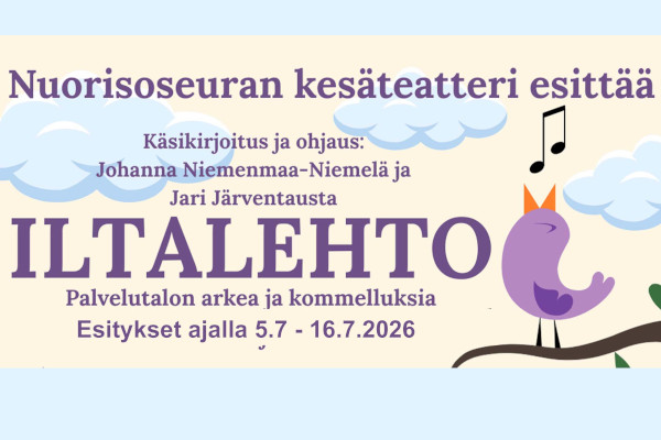 Kihniö, Nuorisoseuran kesäteatteri 2026 vinkki