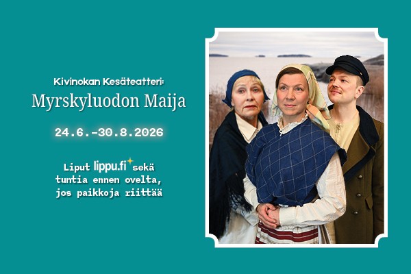 Kivinokan kesäteatteri 2026 vinkki