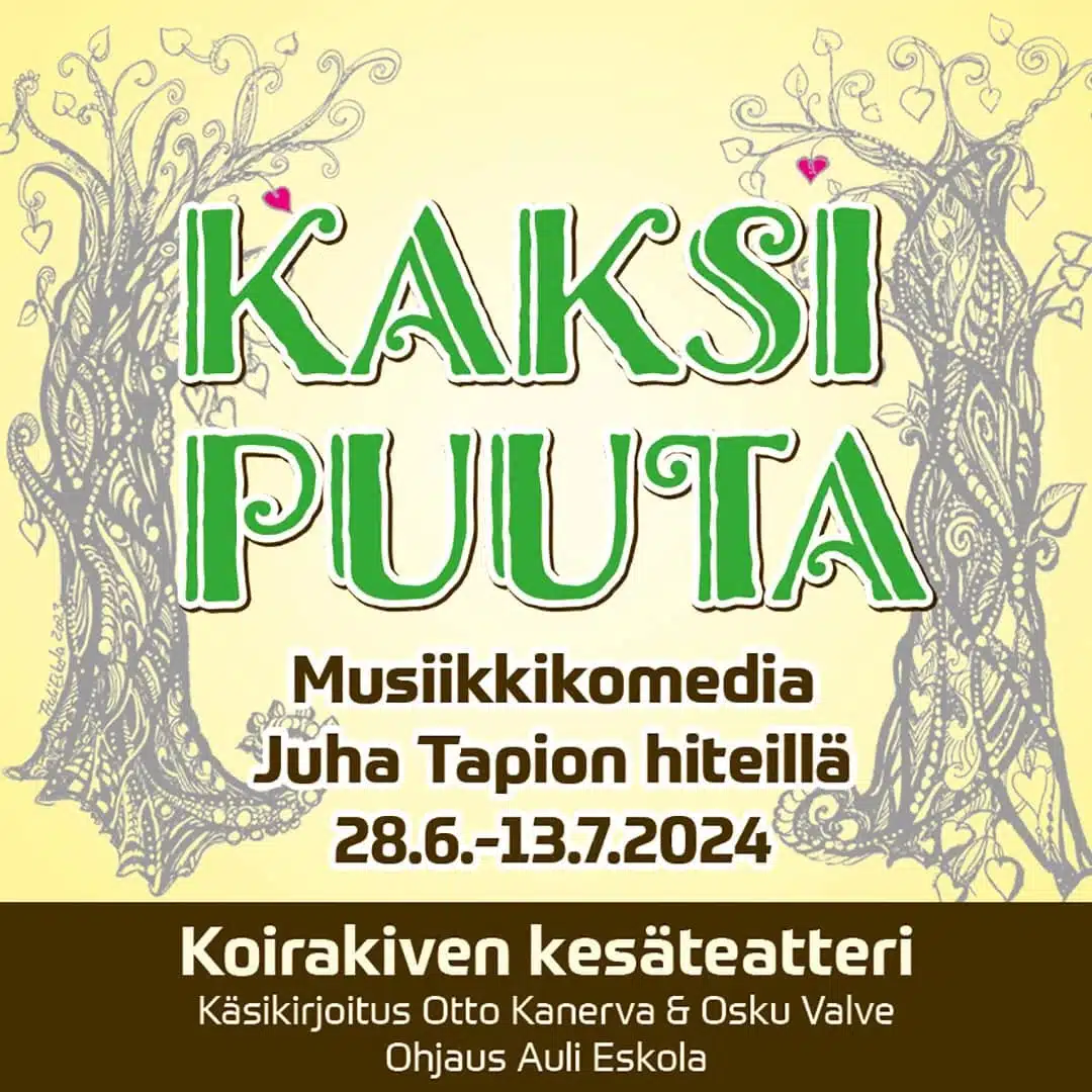 Koirakiven-Kesateatteri-2024-Kaksi-Puuta-musiikkikomedia