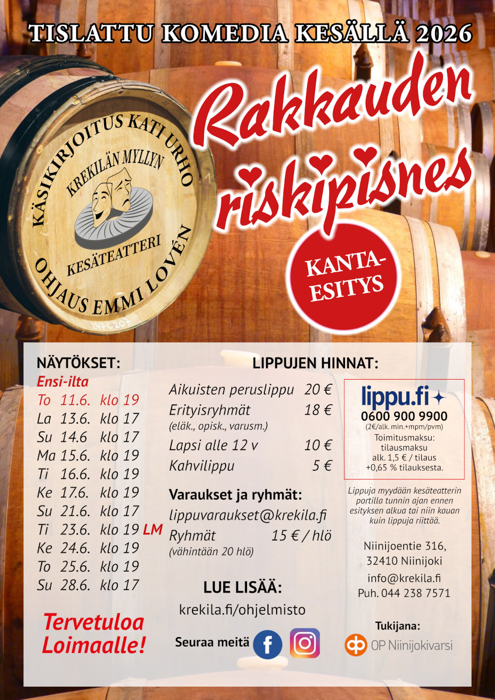 Krekilän Myllyn kesäteatteri 2 2026